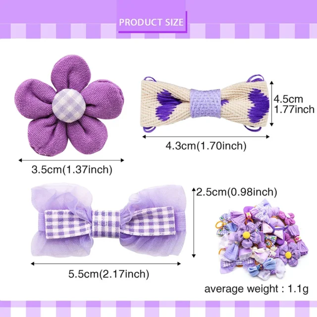 20PCS Pet Cat Dog Bows Puppy Grooming Bows For Dogs Hair Accessories Decorate Hair for Small Dog Hair Rubber Band Dog Supplies - Image 4