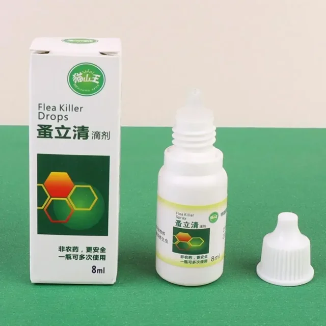 8ML Flea Spray Safe Ingredients Itch Relief Remove Ticks Fleas Universal Pet Dog Anti-flea Mites Ticks Drops Indoor - Image 5