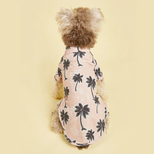 Summer Pet Dog Clothes Hawaiian Style Leaf Printed Beach Shirts for Puppy Small Large Cat Dog Chihuahua Costume Pet Clothing - Image 4