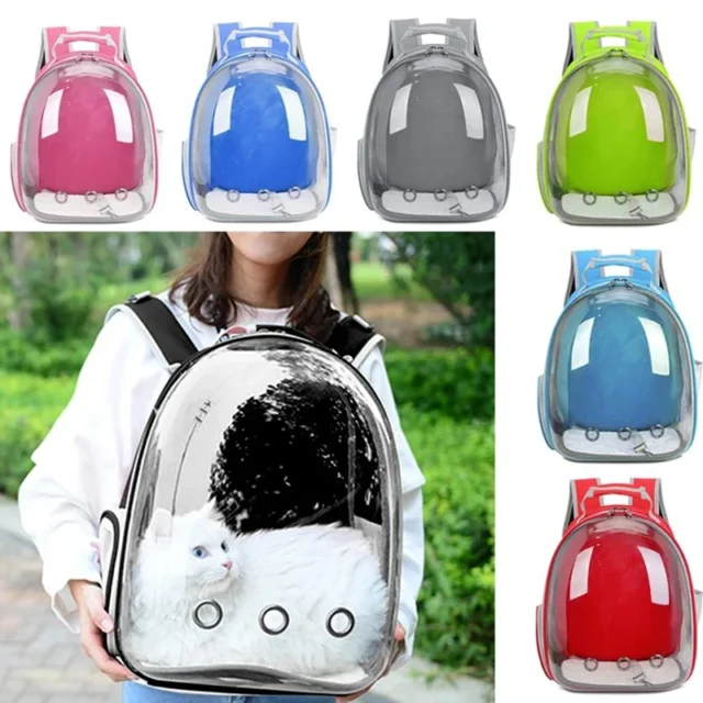 Cat Carrying Bag Space Pet Backpack Breathable Portable Transparent Backpack Puppy Dog Transport Carrier Space Capsule Bag Pets