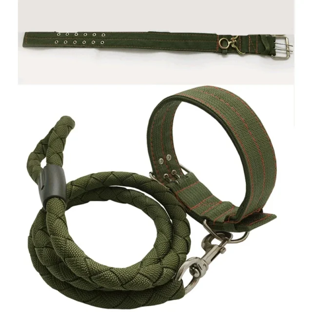 Fashion US Tactical Military Adjustable Dog Training Collar Nylon Leash Metal Buckle Dog Collar Leash Pet Supplies - Image 5