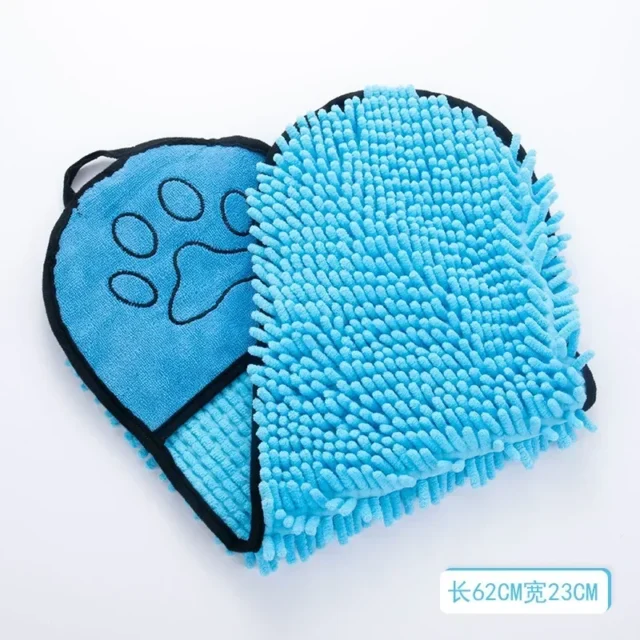 Quick Dry Pet Towel Pet Supplies Soft Dog Bath Robe Towel Fiber Absorbent Cat Bath Towel Convenient Pet Cleaning Washcloth - Image 6