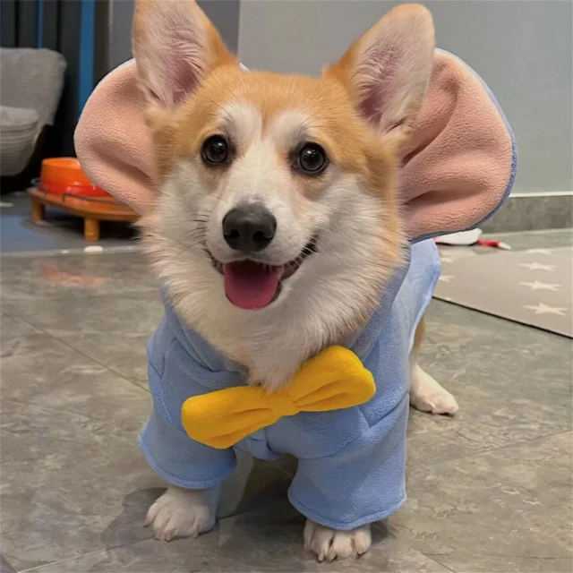 Dog Elephant Halloween Costume Pet Cosplay Elephant Clothes Cat Hoodie Coat Dogs Warm Apparel And Pet Winter Clothes - Image 2