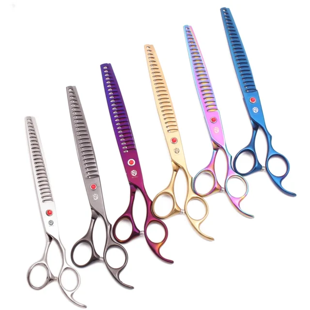 8'' Dog Grooming Scissors Thinning Shears Professional Cat Scissors Animal Hair Cutting Janan Steel For Pet Shop & Home Z4003