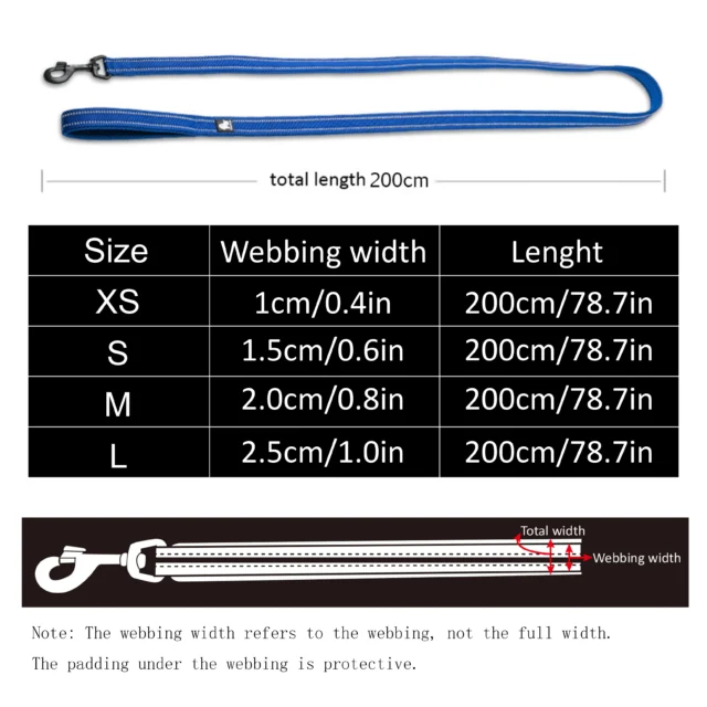 Truelove Soft Pet Leash Reflective Nylon Mesh Padded Puppy Large Dog or Cat Walking Training 11 Color 200cm TLL2112 Dropshipping - Image 4