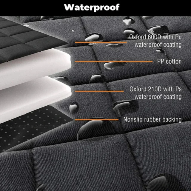 Waterproof Dog Car Seat Cover Pad Double-sided Fabric Kennel Pet Supplies Travel Car Seat Protector Anti-scratch Mat - Image 2