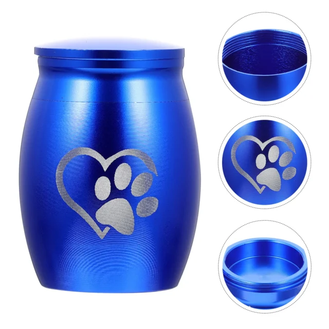 Dog Cremation Box Ashes Small Urn Stainless Steel Pet Urns Memorial Ornament Cat Minature Gifts Mini Keepsake