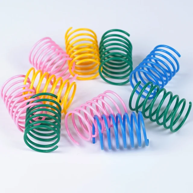 4/8/16/20pcs Cat Spring Toy Colorful Springs Cat Pet Toy Kitten Cat Toys Wide Durable Heavy Gauge Coil Spiral Springs Toys - Image 5