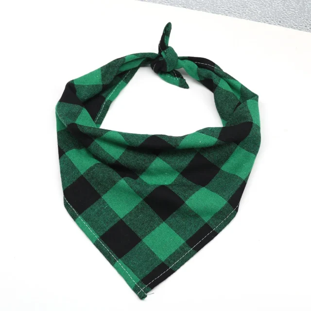 1 Pcs Large Plaid Bandana For Dag Thick Dog Pet Bandanas Scarf Winter Cotton Pet Supplies Dog Accessories Fashion Dog Bandanas - Image 6