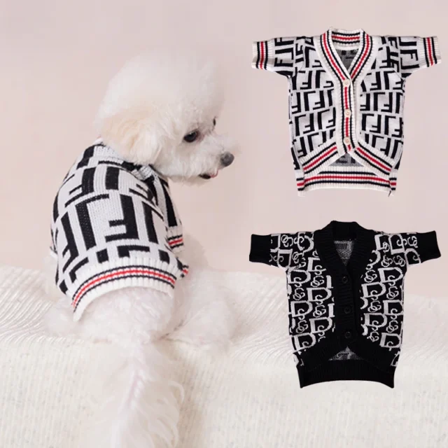 Dog Clothes Brand Puppy Clothes for Small Dog Sweater Winter Warm Dog Luxury Clothes for Dog Pet Clothing French Bulldog Teddy