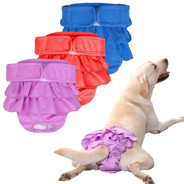 Dog Panties Diapers Female Dogs Physiological Pant Highly Absorbent Dog Period Underwear Reusable Washable Dog Menstrual Pants