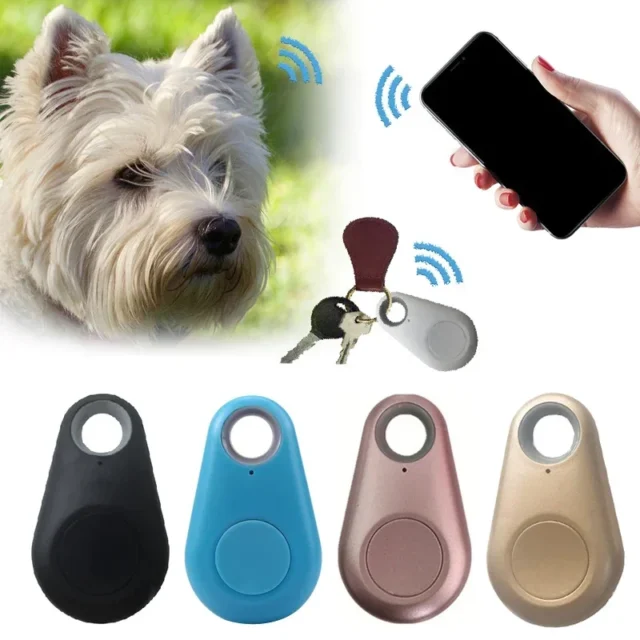 Pets Smart Mini GPS Tracker Anti-Lost Bluetooth Tracer for Pet Dog Cat Keys Wallet Bag Kids Trackers Finder Equipment