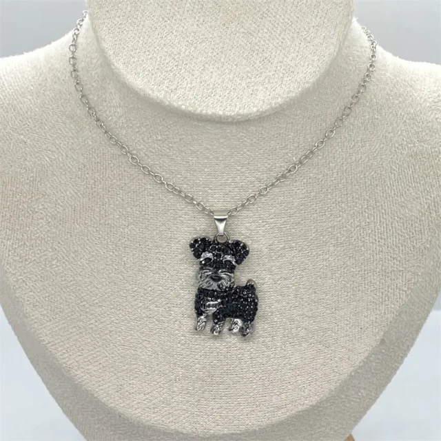 Exquisite and Cute Schnauzer Dog Pendant Necklace for Women Elegant Pet Puppy Jewelry Animal Accessories Dog Lovers Gift - Image 5