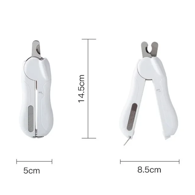 Pet Nail Clipper Scissors Pet Dog Cat Nail Toe Claw Clippers Scissor LED Light Anti-cutting Bloodline Nail Trimmer for Animals - Image 2