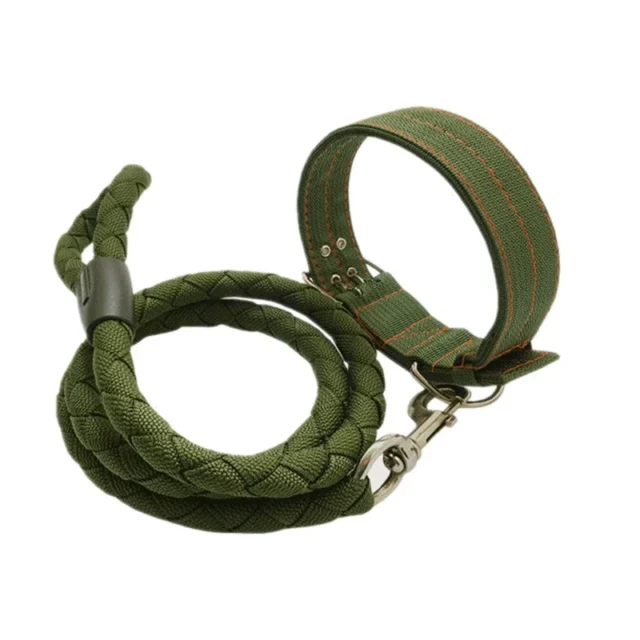 Fashion US Tactical Military Adjustable Dog Training Collar Nylon Leash Metal Buckle Dog Collar Leash Pet Supplies - Image 4