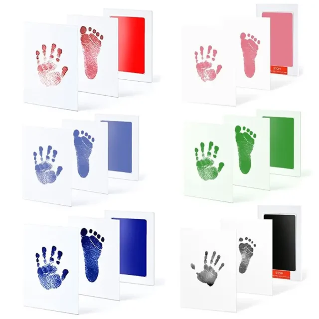 1PC Pet Dog Cat Baby Handprint Footprint Contactless Stamp Pad 100% Non-toxic and Mess-free Ink Pads Kits for DIY Photo Prints - Image 4