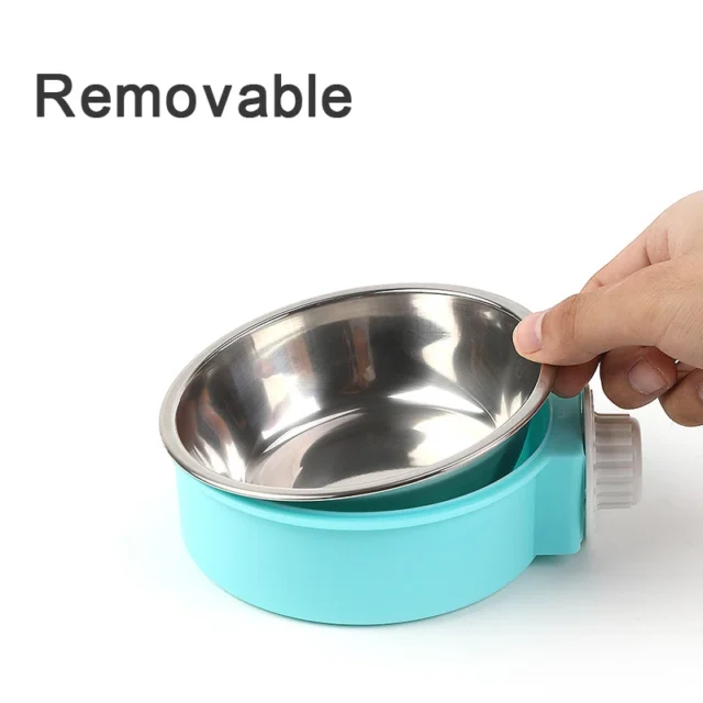 Pet Feeding Bowl Hanging Non-Slip Cats Dogs Food Bowls Stainless Steel Puppy Water Feeder Can Be Fixed On The Cage Pets Supplies - Image 4