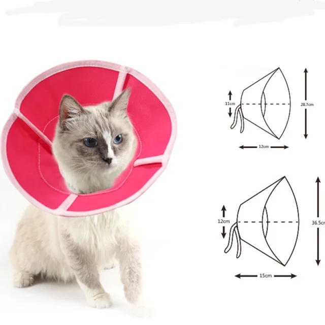 Cat Dog Anti-Bite Lick Surgery Wound Healing Cat Dogs Health Medical Circle Pet Protective Collar Dog Neck Cone Recovery Collar - Image 3